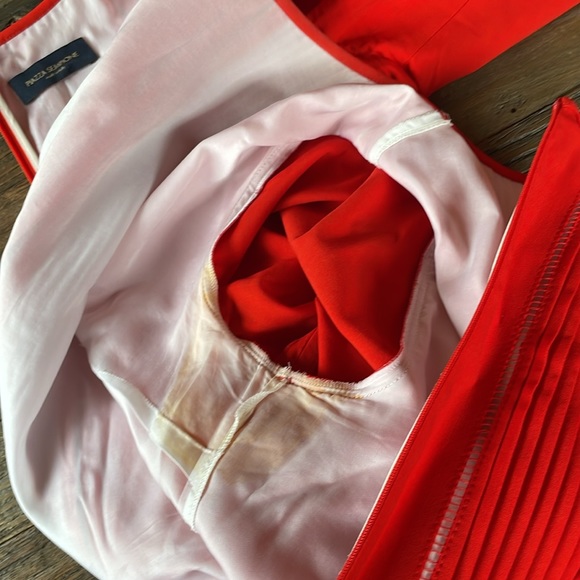 Piazza Sempione red wool sheath dress EUC size 42 - Picture 13 of 14